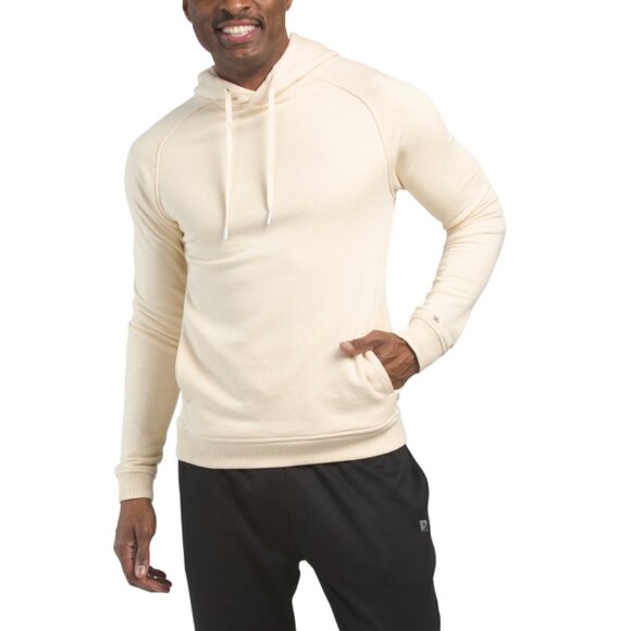 KENNETH COLE Sand Raglan Terry Fleece Hoodie - Picture 1 of 2